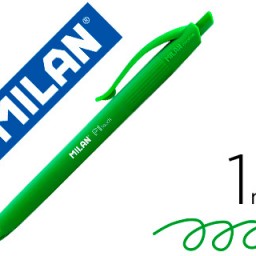 Bolígrafo Milan P1 Touch tinta verde